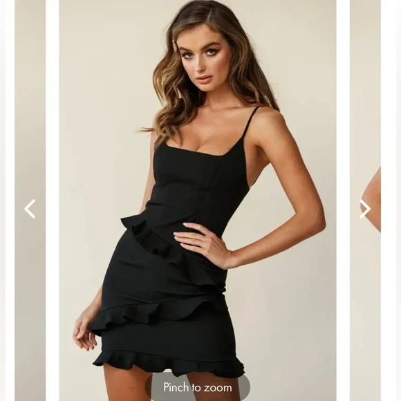black puffball mini dress WOMEN'S PARTY DRESSES | MIDNIGHT PARTY PUFFBALL MINI DRESS